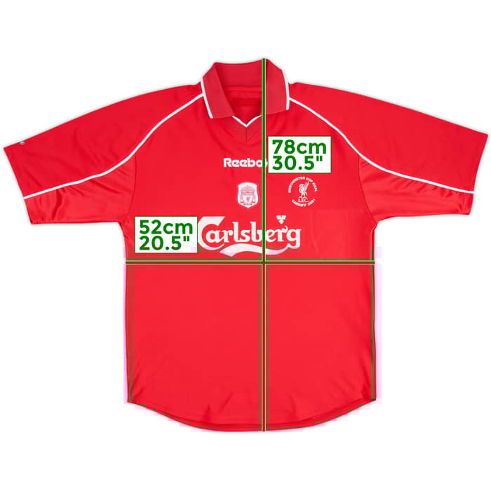 2001-02 Liverpool Signed 'Worthington Cup Final' Shirt - 8/10 - (L)