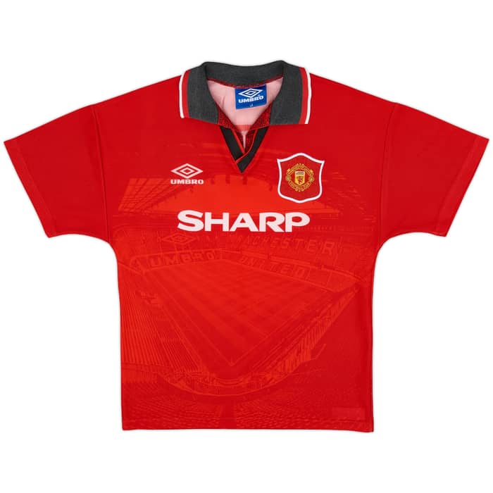 1994-96 Manchester United Home Full Kit Ince #8 - 7/10 - (L.Boys)