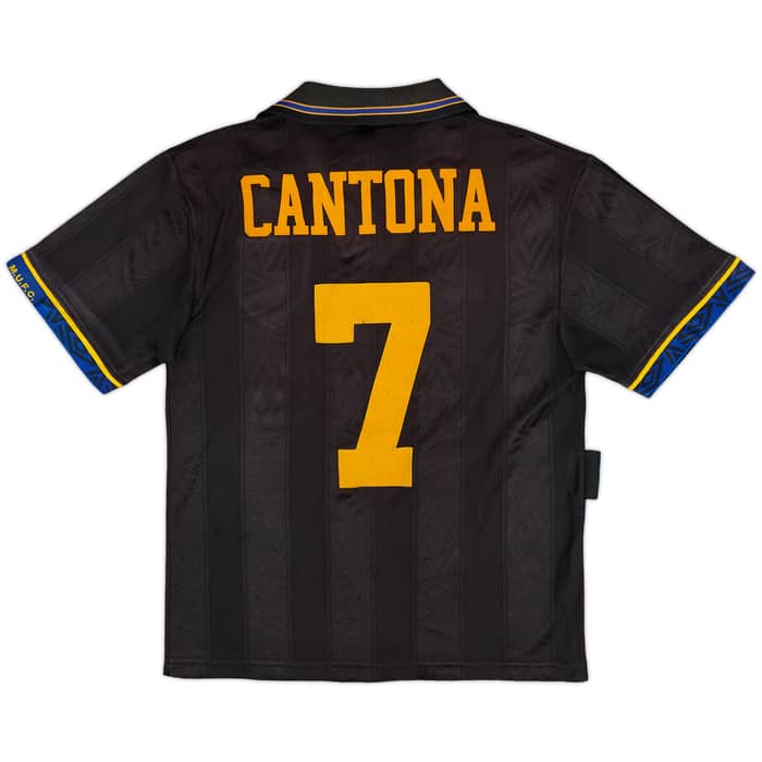 1993-95 Manchester United Away Full Kit Cantona #7 - 8/10 - (L.Boys)