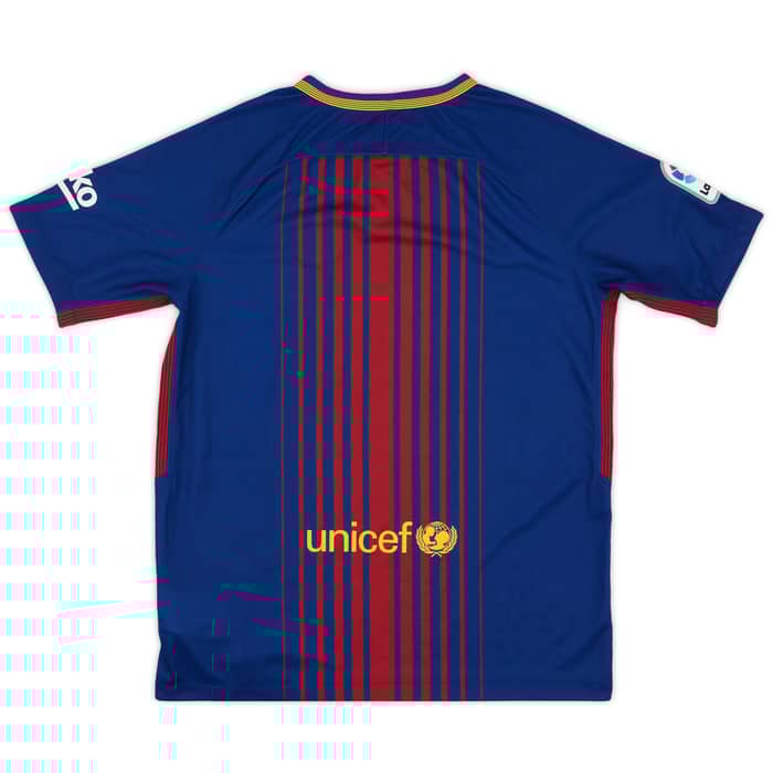 2017-18 Barcelona Home Shirt - 7/10 - (XL.Boys)