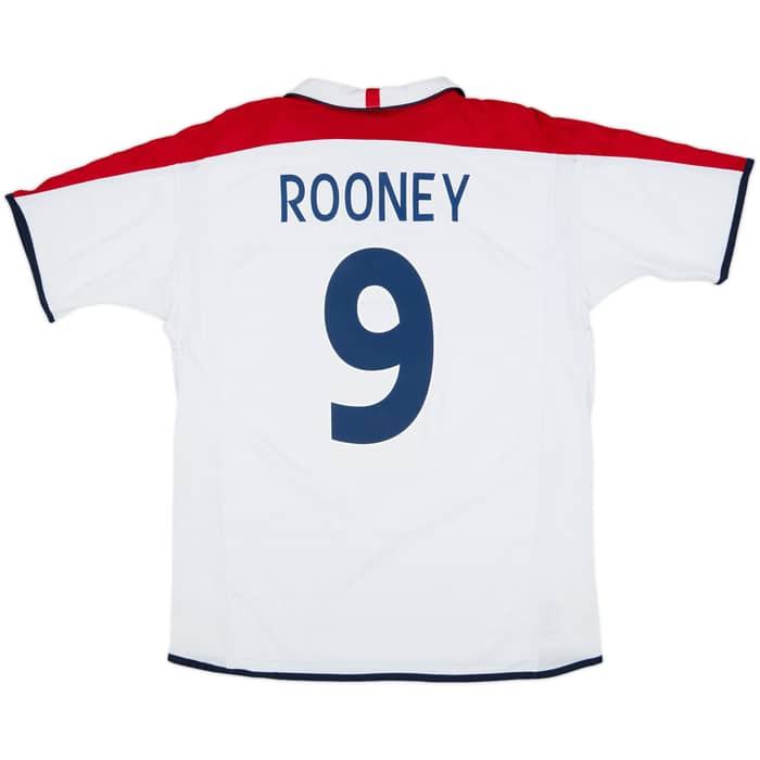 2003-05 England Home Shirt Rooney #9 - 6/10 - (L)