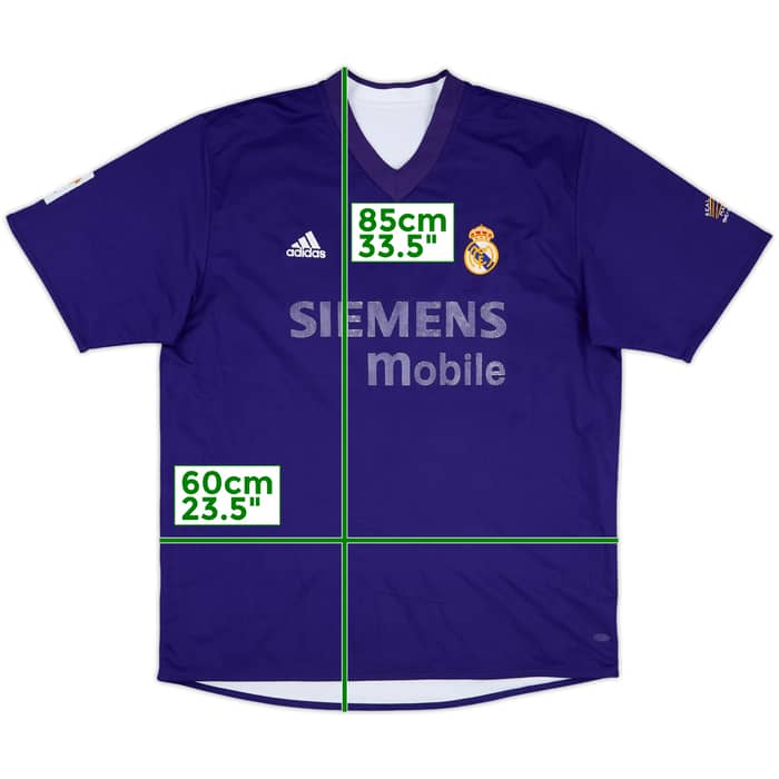 2002-03 Real Madrid Centenary Third Shirt Beckham - 4/10 - (XL)