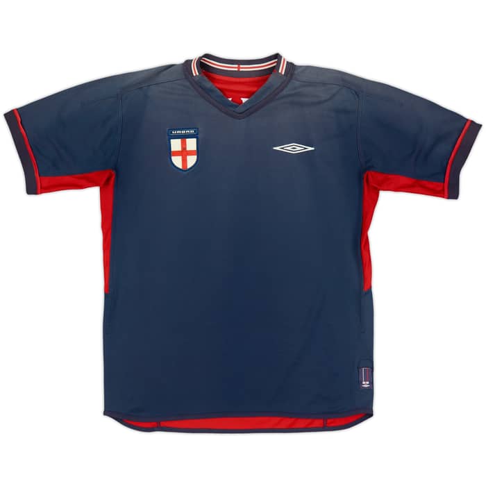 2002-04 England Away Shirt Beckham #7 - 6/10 - (M)