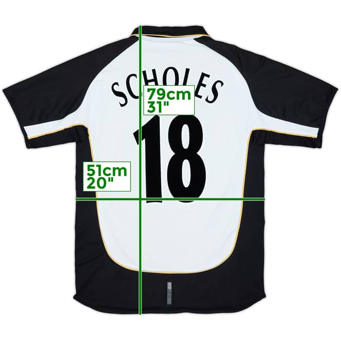 2001-02 Manchester United Centenary Away/Third Shirt Scholes #18 - 7/10 - (M)