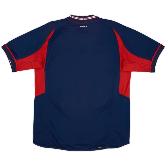 2002-04 England Away Shirt Beckham #7 - 6/10 - (L)