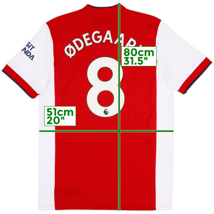 2021-22 Arsenal Local Camiseta Odegaard #8 (M)