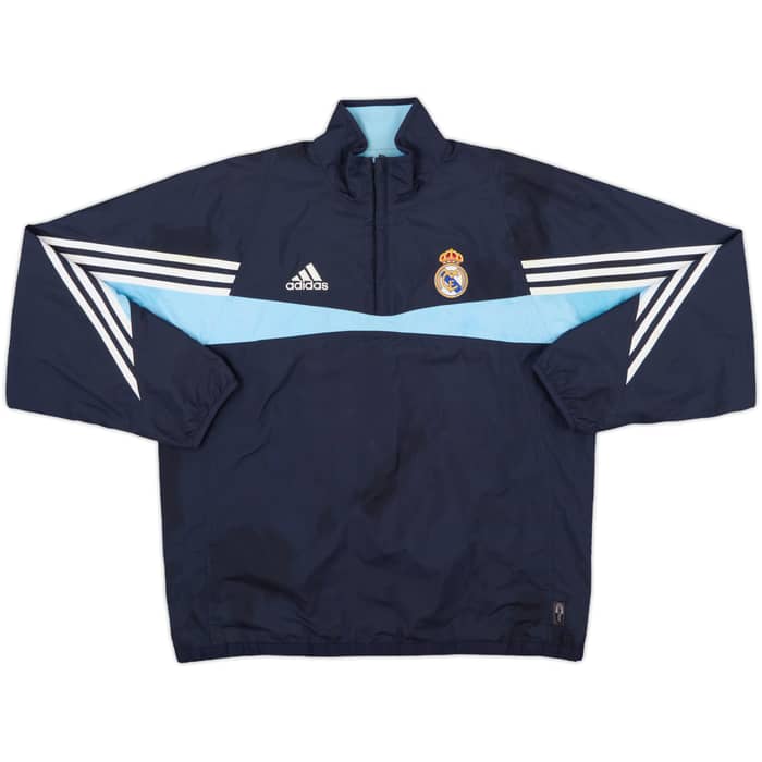 2003-04 Real Madrid adidas 1/4 Zip Drill Top - 8/10 - (XL)