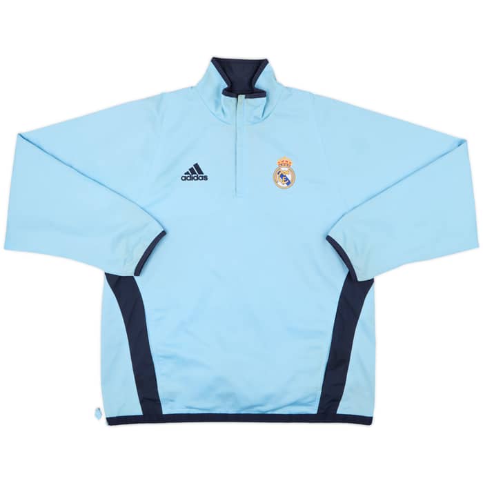 2003-04 Real Madrid adidas 1/4 Zip Drill Top - 8/10 - (XL)