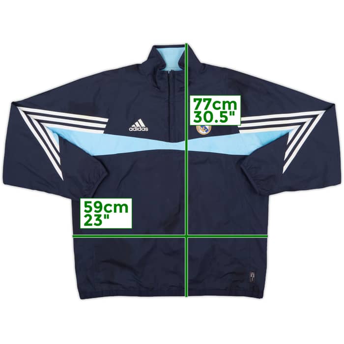 2003-04 Real Madrid adidas 1/4 Zip Drill Top - 8/10 - (XL)