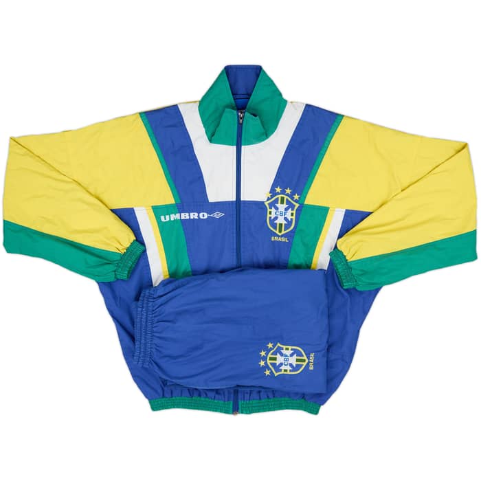 1994-96 Brazil Umbro Tracksuit - 8/10 - (M)