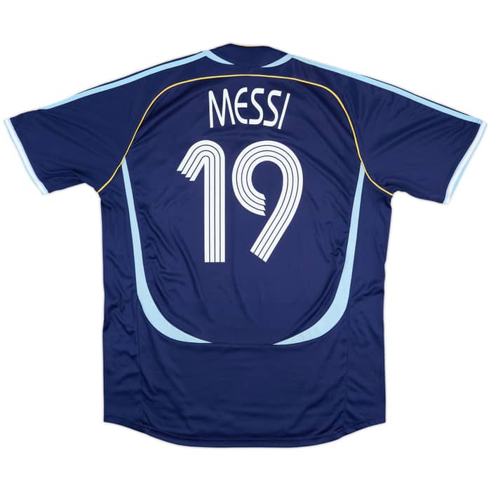 2006-07 Argentina Away Shirt Messi #19 - 8/10 - (XL)