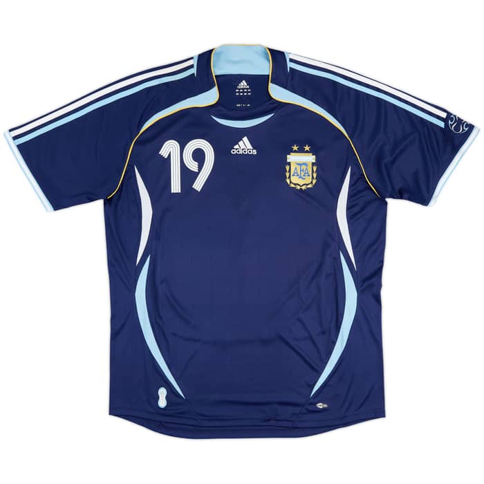 2006-07 Argentina Away Shirt Messi #19 - 8/10 - (XL)