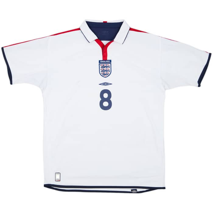 2003-05 England Home Shirt Scholes #8 - 7/10 - (XL)