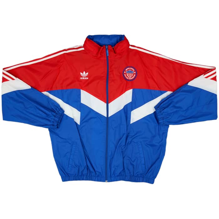 1990 USA adidas Hooded Tracksuit - 9/10 - (L)