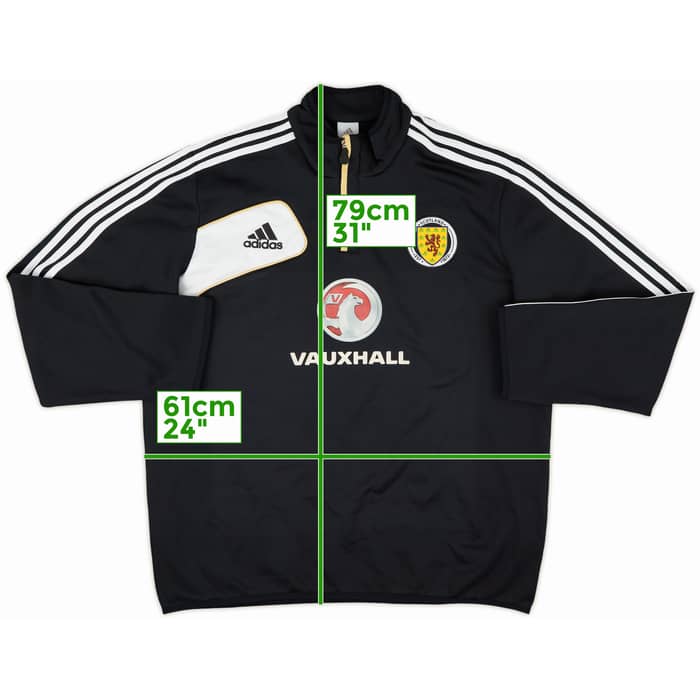 2011-12 Scotland adidas 1/4 Zip Drill Top - 8/10 - (XL)