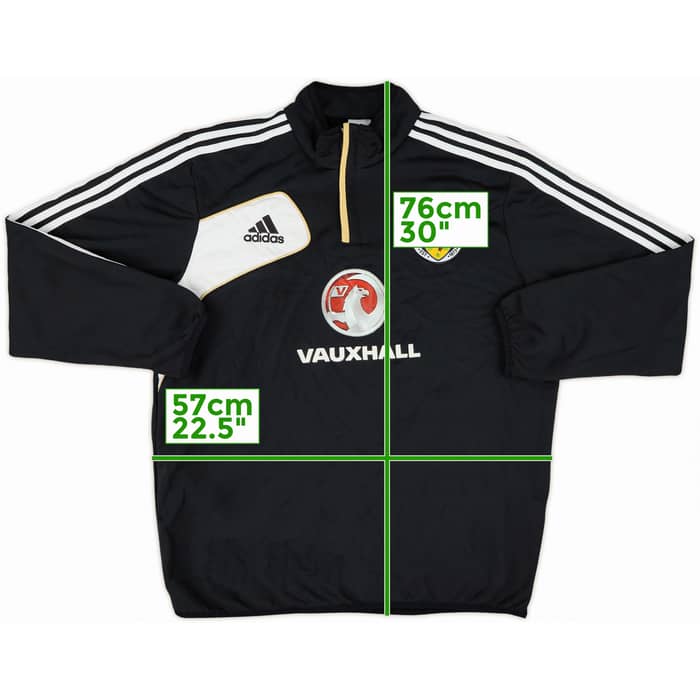 2011-12 Scotland adidas 1/4 Zip Drill Top - 7/10 - (L/XL)