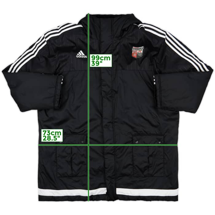 2015-16 Brentford adidas Padded Bench Coat - 9/10 - (XXL)