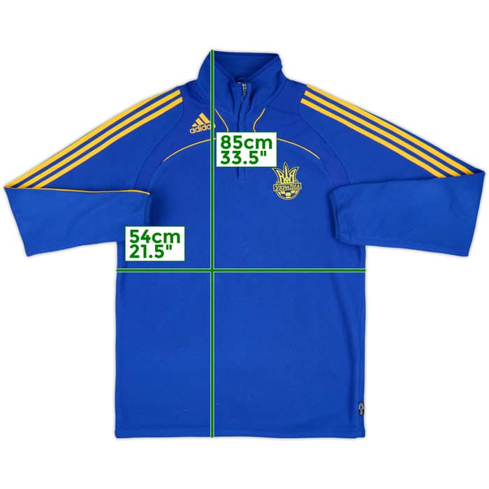 2010-12 Ukraine adidas 1/4 Zip Fleece Top - 10/10 - (M)