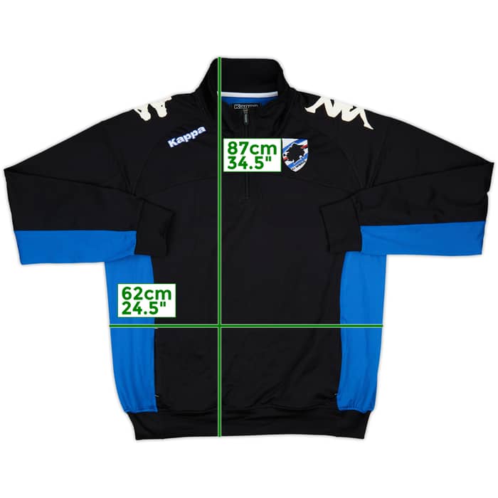 2012-13 Sampdoria Kappa 1/4 Zip Drill Top - 7/10 - (3XL)