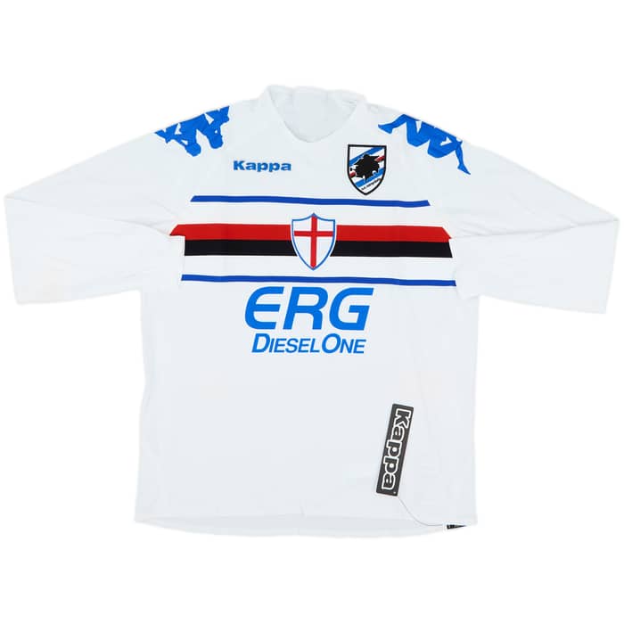 2007-08 Sampdoria Player Issue Away L/S Shirt (XL)