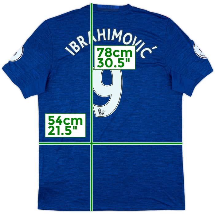 2016-17 Manchester United Away Shirt Ibrahimovic #9 (L)