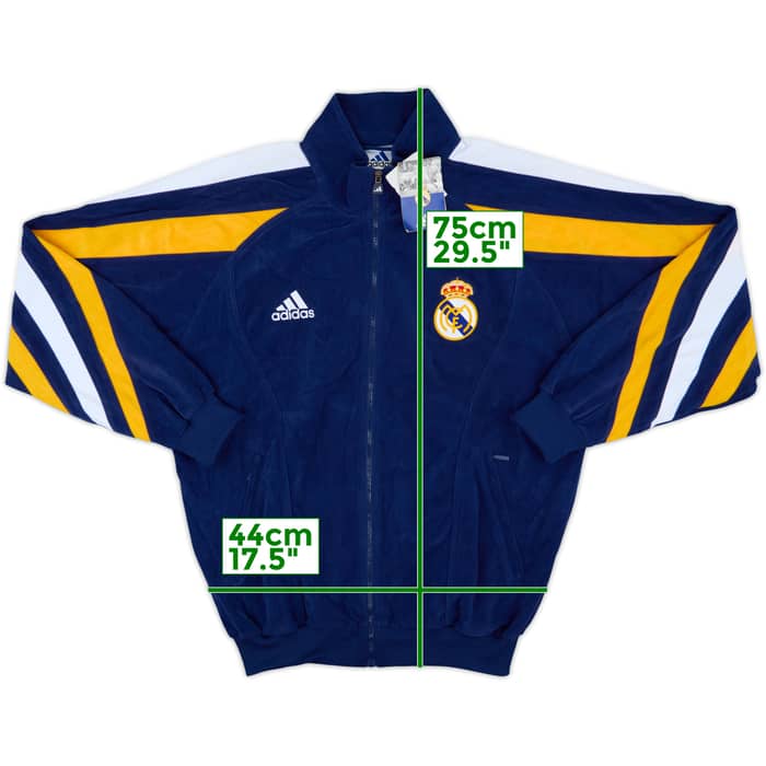 1998-99 Real Madrid adidas 1/4 Zip Fleece Top (M/L)