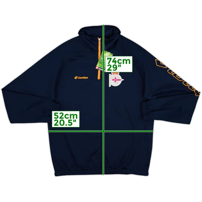 2013-14 Deportivo Lotto 1/4 Zip Training Top (M)