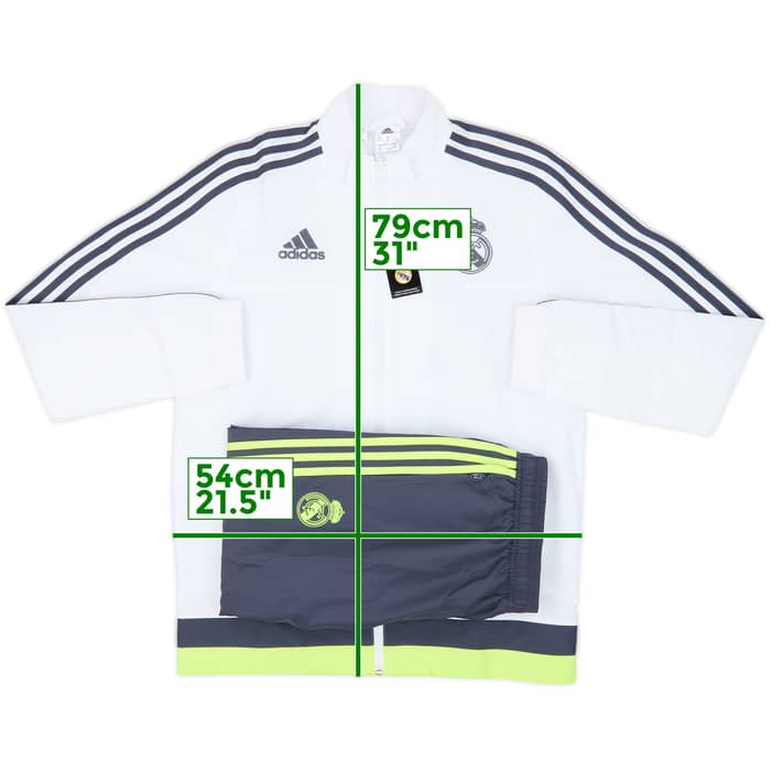 2015-16 Real Madrid adidas Full Tracksuit (XL.Boys)