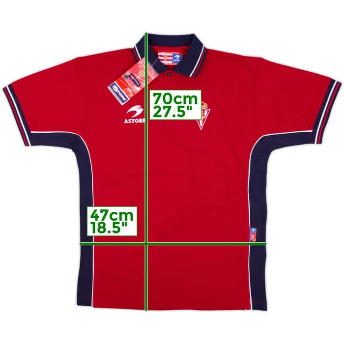 2008-09 Sporting Gijon Astore Polo Shirt (S)