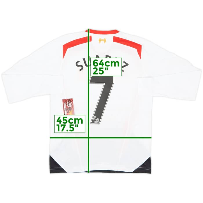 2013-14 Liverpool Away L/S Shirt Suarez #7 (12-13 Years)