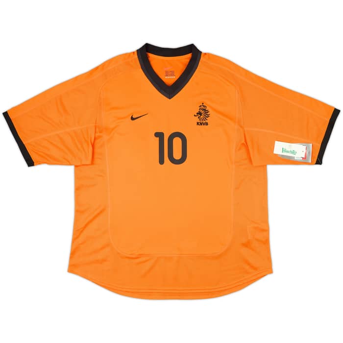 2000-02 Netherlands Home Shirt Bergkamp #10 (L)