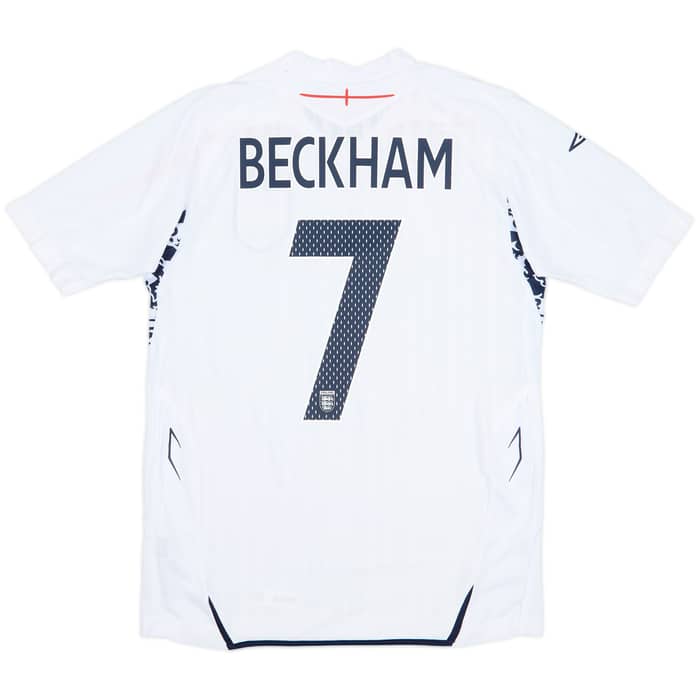 2007-09 England Home Shirt Beckham #7 (S)