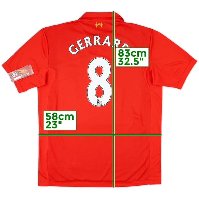 2012-13 Liverpool Home Shirt Gerrard #8 (XL)