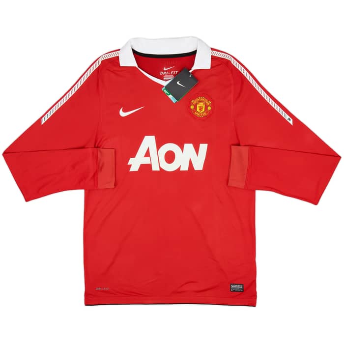 2010-11 Manchester United Home L/S Shirt Rooney #10 (M)
