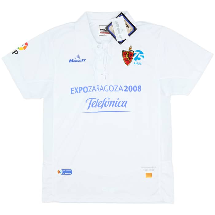 2007-08 Real Zaragoza Home Shirt (L)