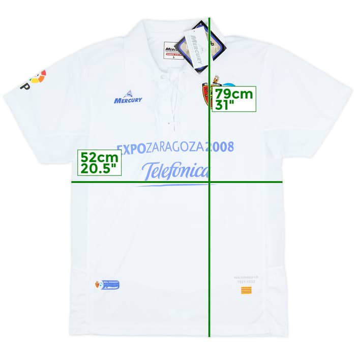 2007-08 Real Zaragoza Home Shirt (L)