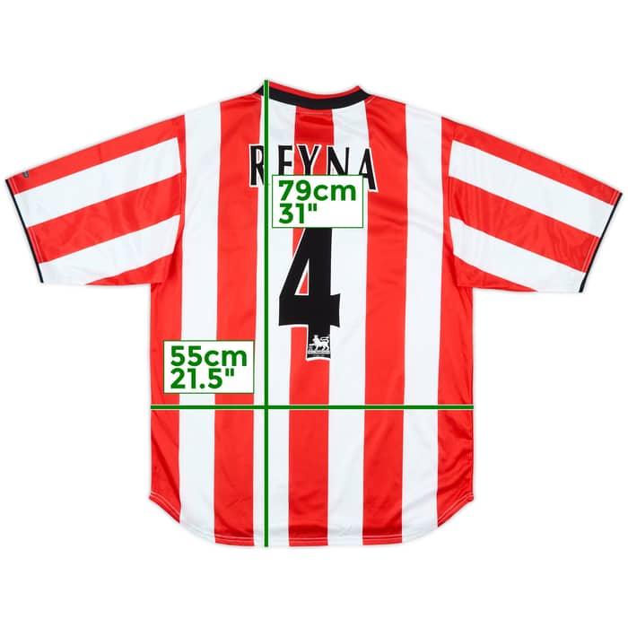 2000-02 Sunderland Home Shirt Reyna #4 (M)