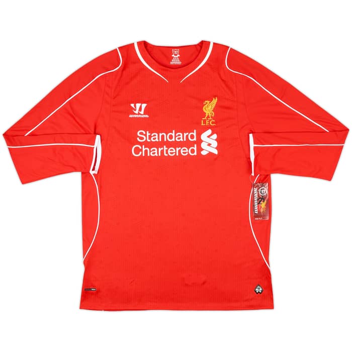 2014-15 Liverpool Home L/S Shirt Gerrard #8 (XL)