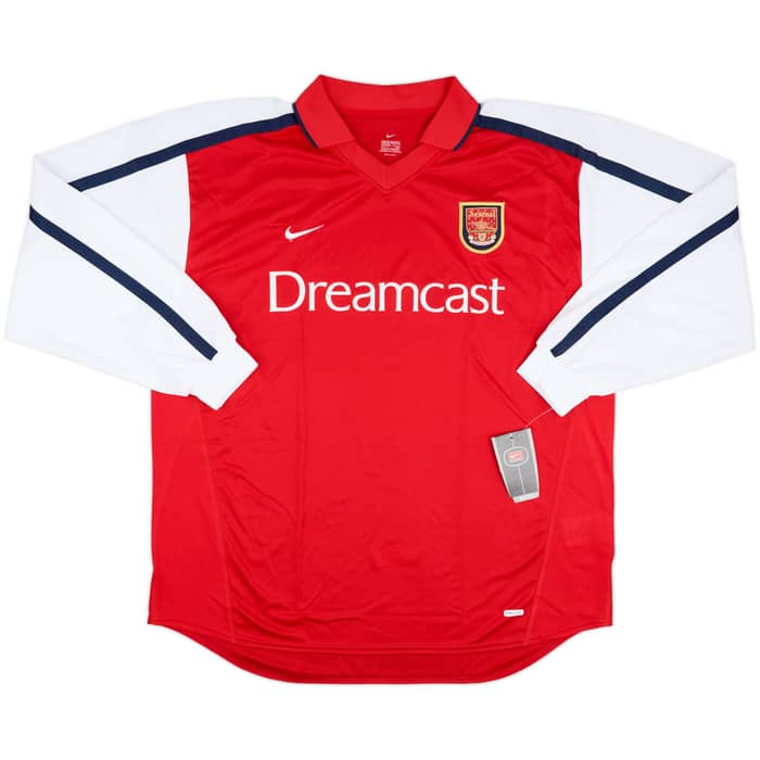 2000-02 Arsenal Home L/S Shirt Bergkamp #10 (XXL)