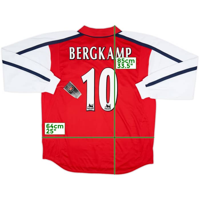 2000-02 Arsenal Home L/S Shirt Bergkamp #10 (XXL)