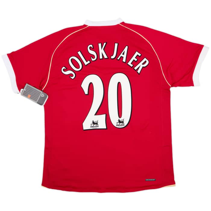 2006-07 Manchester United Home Shirt Solskjaer #20 (L)