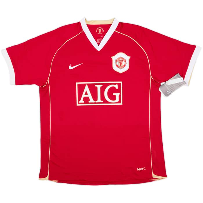 2006-07 Manchester United Home Shirt Solskjaer #20 (L)