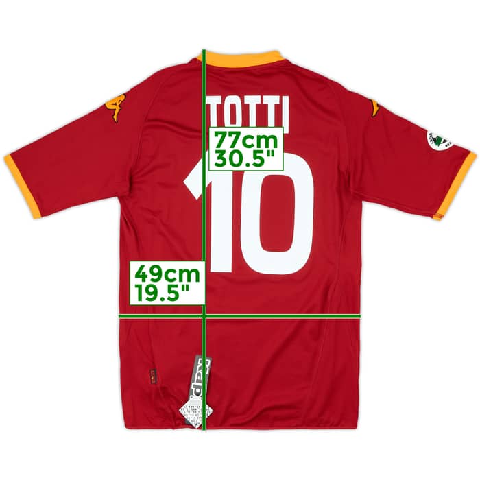 2007-08 Roma Home Shirt Totti #10 (XXL)