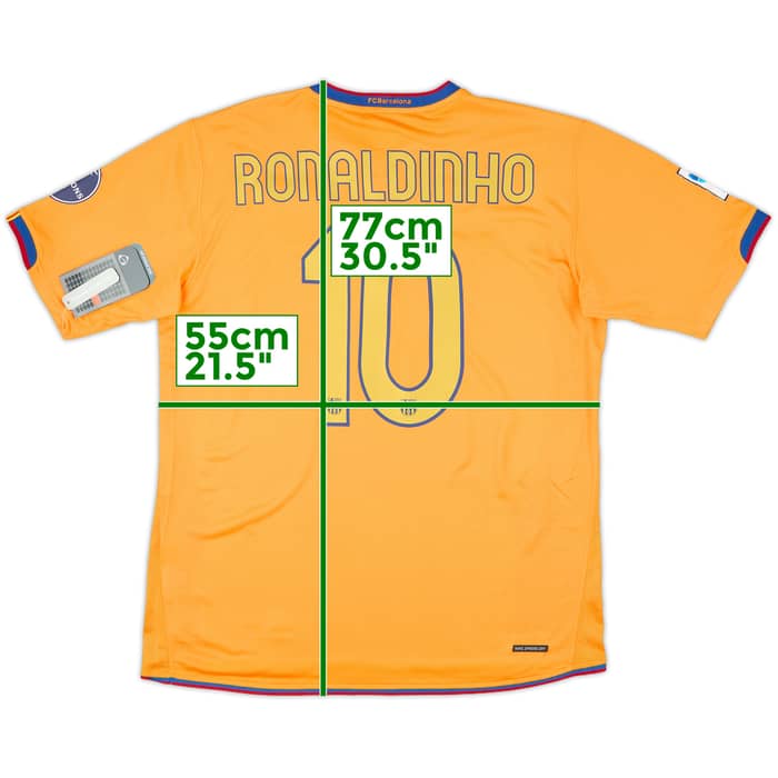 2006-08 Barcelona Away Shirt Ronaldinho #10 (L)