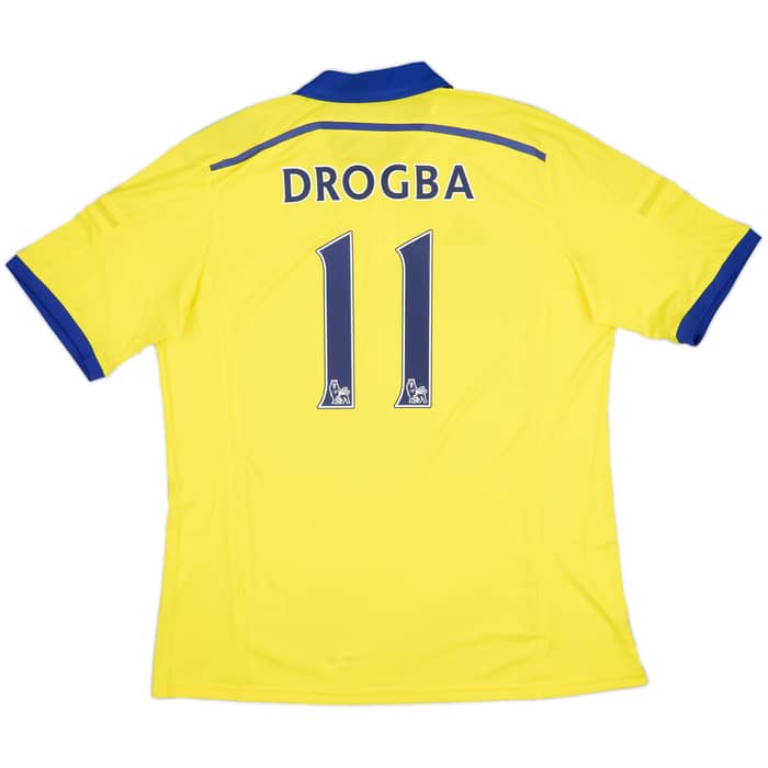 2014-15 Chelsea Away Shirt Drogba #11 (XL)