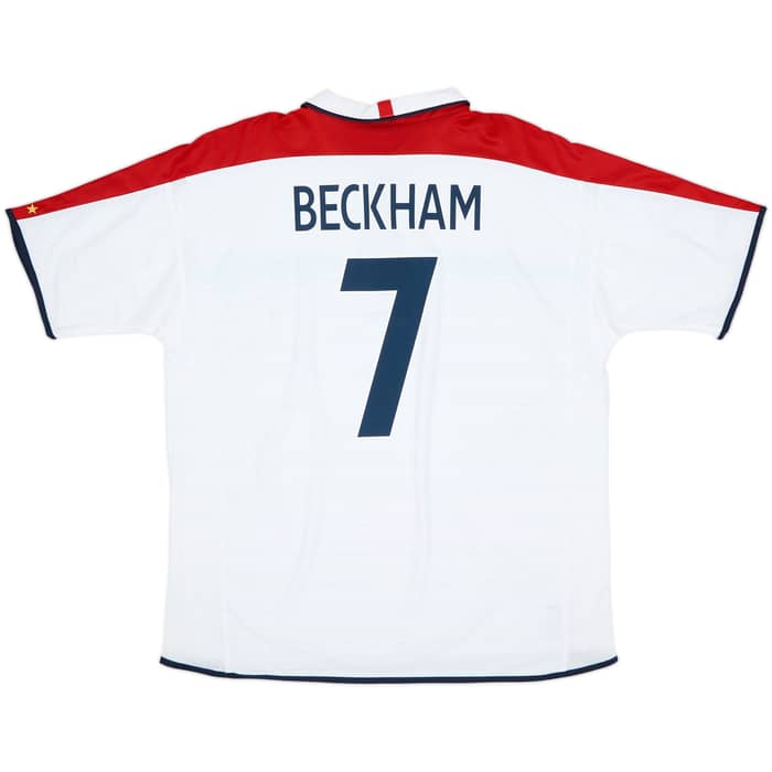 2003-05 England Home Shirt Beckham #7 (XXL)