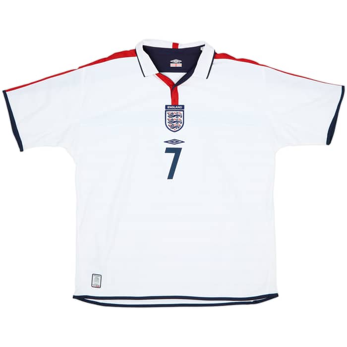 2003-05 England Home Shirt Beckham #7 (XXL)