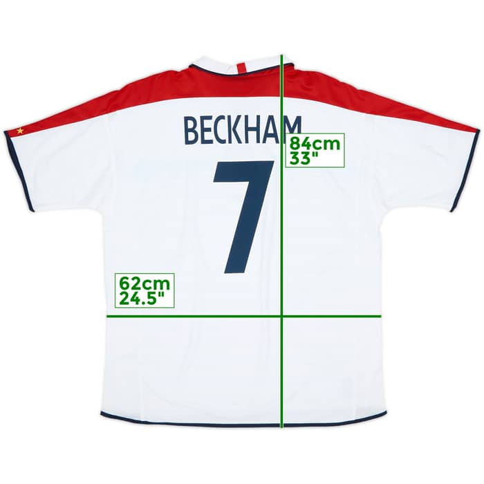 2003-05 England Home Shirt Beckham #7 (XXL)