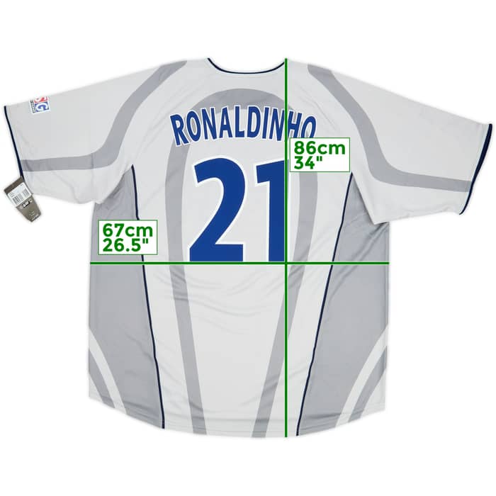 2001-02 Paris Saint-Germain Away Shirt Ronaldinho #21 (XXL)