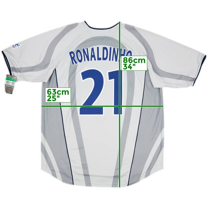 2001-02 Paris Saint-Germain Away Shirt Ronaldinho #21 (XL)